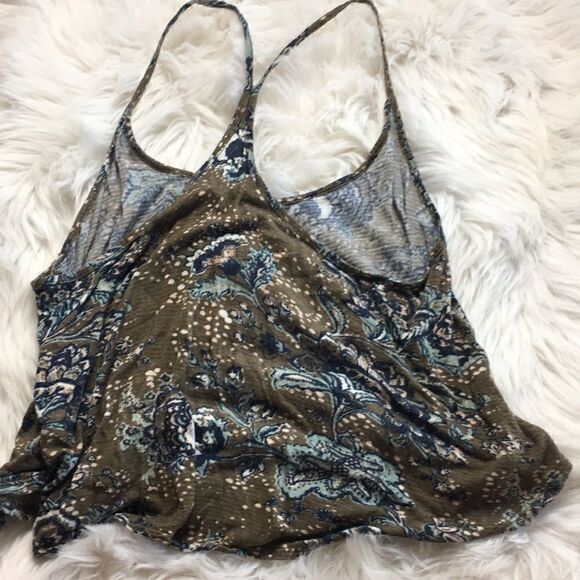 Ecote | UO Floral Flowy Racerback Crop Top | XS - Picture 6 of 6